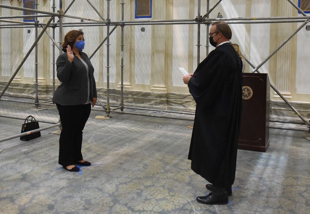 Merleyn Bell swearing-in